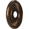 Ekena Millwork Berkshire PVC Ceiling Medallion (Canopies up to 7"), 16"OD x 3 1/2"ID x 1"P, Metallic Antique Brass CMP16BECAB - alternate 3